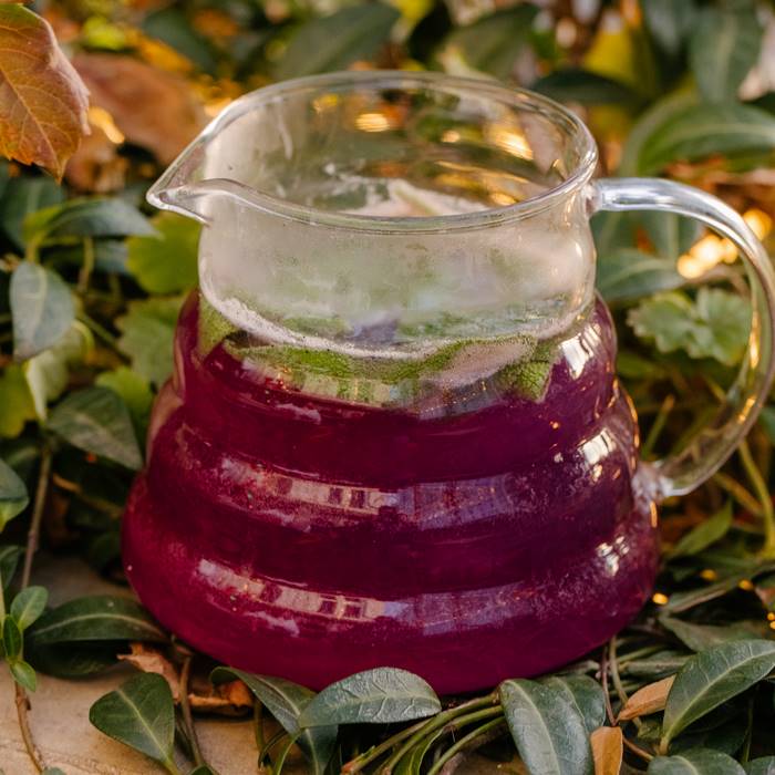 Синий чай с шалфеем