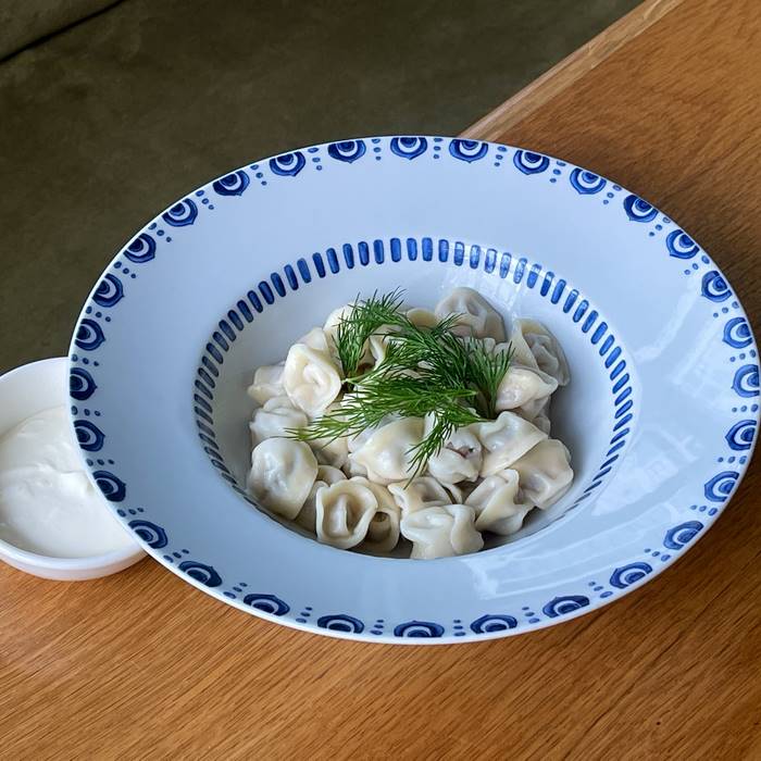 Пельмешки со сметаной