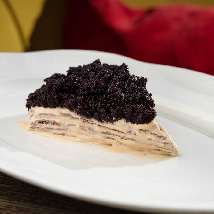 Блинный торт с маком