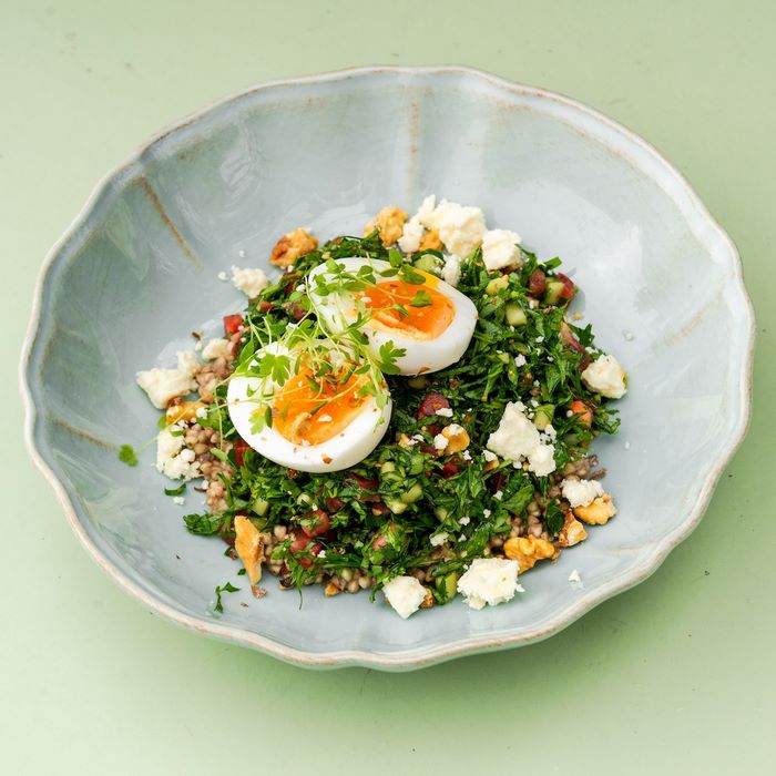 Утренний табуле с зеленой гречкой